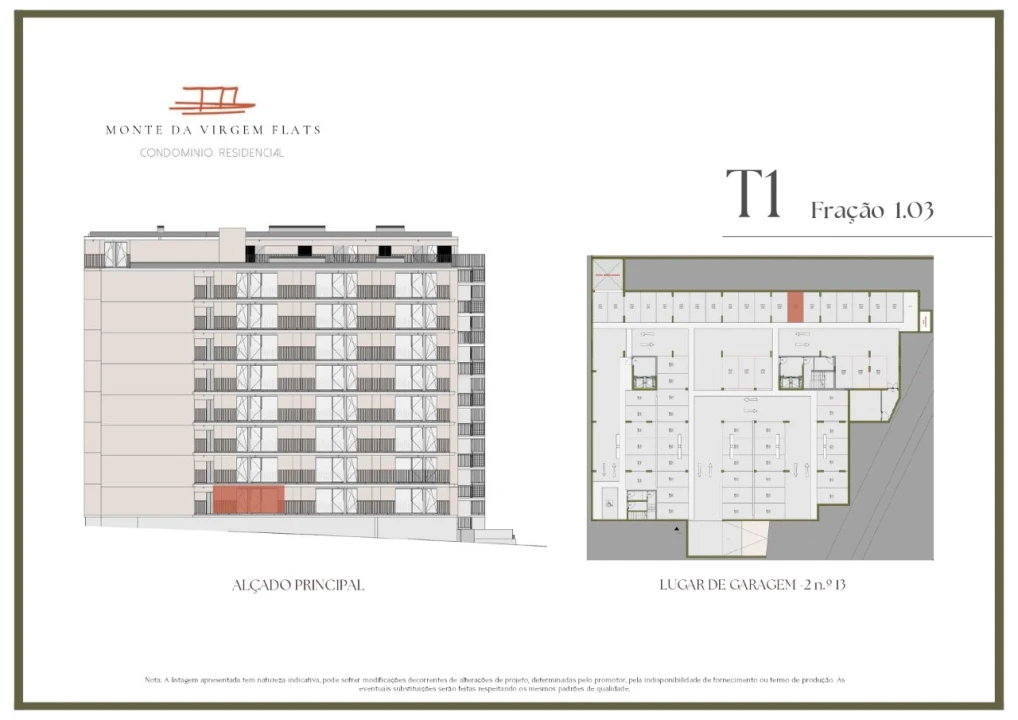Apartamento T1 para Venda em Vilar de Andorinho Planta 2