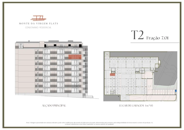 Apartamento T2 para Venda em Vilar de Andorinho Planta 2