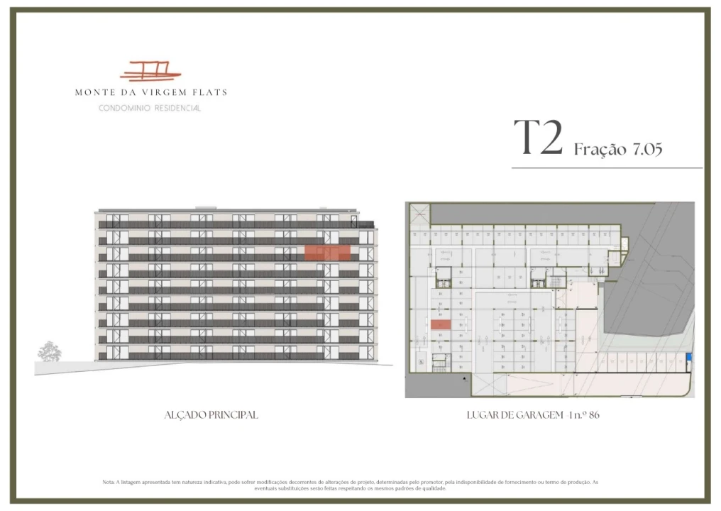 Apartamento T2 para Venda em Vilar de Andorinho Planta 2