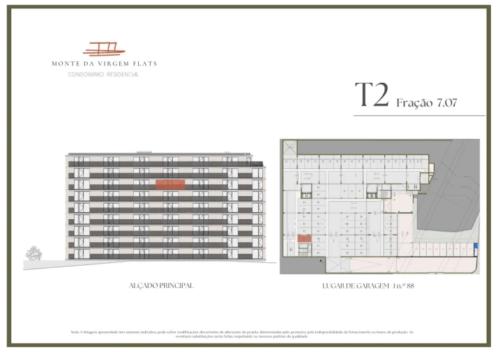 Apartamento T2 para Venda em Vilar de Andorinho Planta 2
