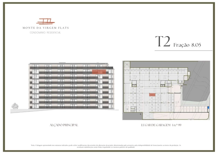Apartamento T2 para Venda em Vilar de Andorinho Planta 2