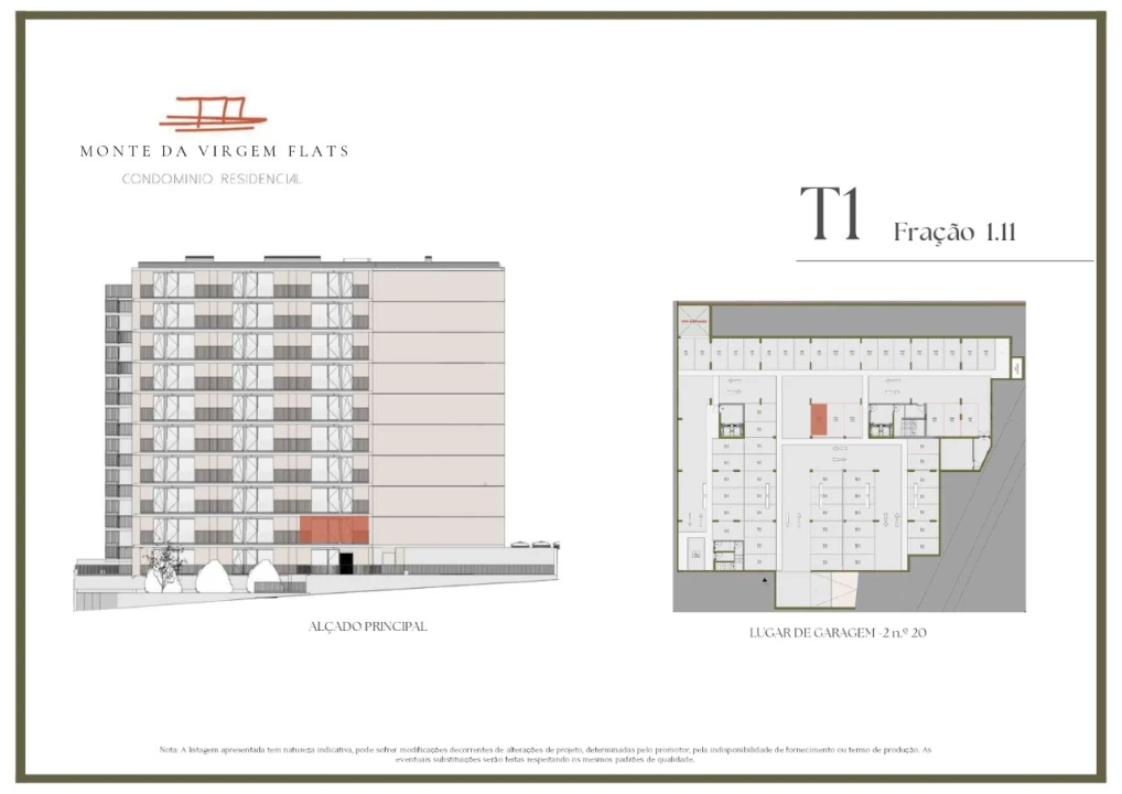 Apartamento T1 para Venda em Vilar de Andorinho Planta 2