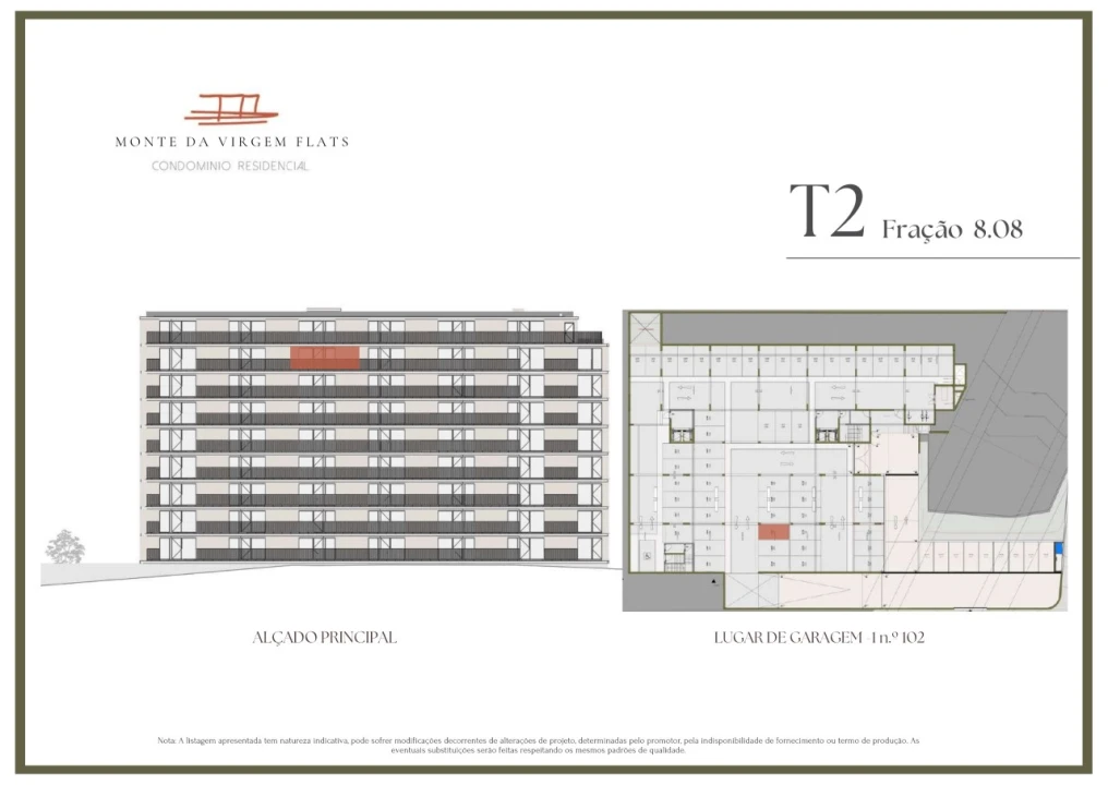 Apartamento T2 para Venda em Vilar de Andorinho Planta 2
