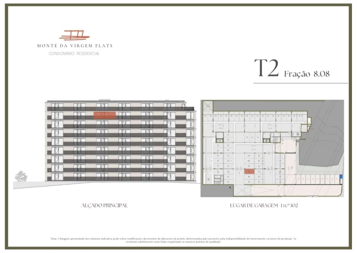 Apartamento T2 para Venda em Vilar de Andorinho Planta 2