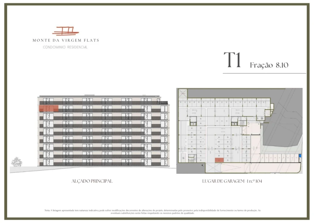 Apartamento T1 para Venda em Vilar de Andorinho Planta 2