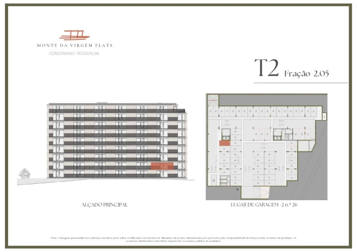 Apartamento T2 para Venda em Vilar de Andorinho Planta 2