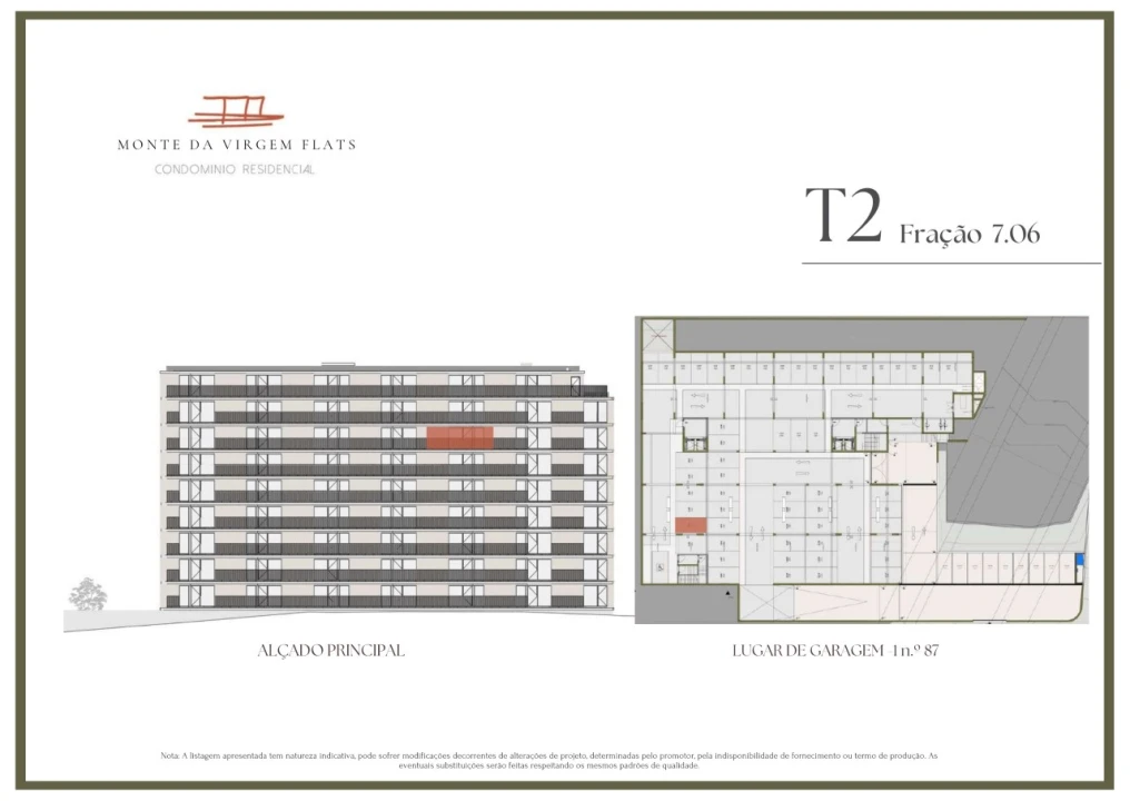 Apartamento T2 para Venda em Vilar de Andorinho Planta 2