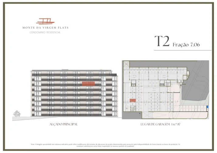 Apartamento T2 para Venda em Vilar de Andorinho Planta 2