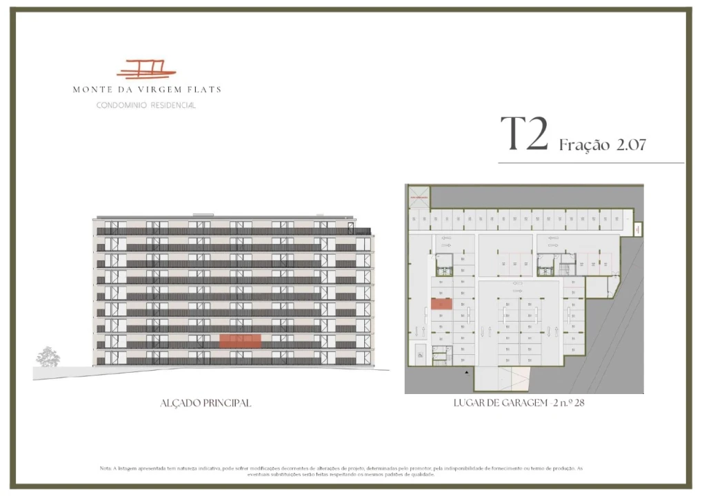 Apartamento T2 para Venda em Vilar de Andorinho Planta 2