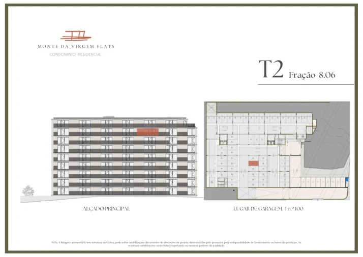 Apartamento T2 para Venda em Vilar de Andorinho Planta 2