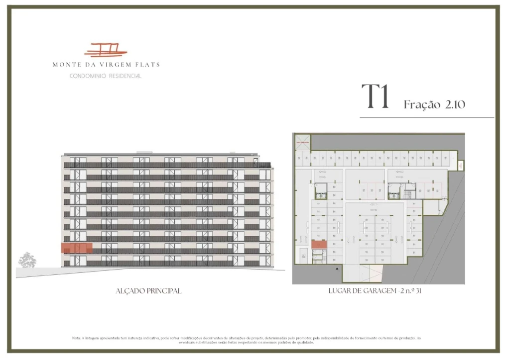Apartamento T1 para Venda em Vilar de Andorinho Planta 2