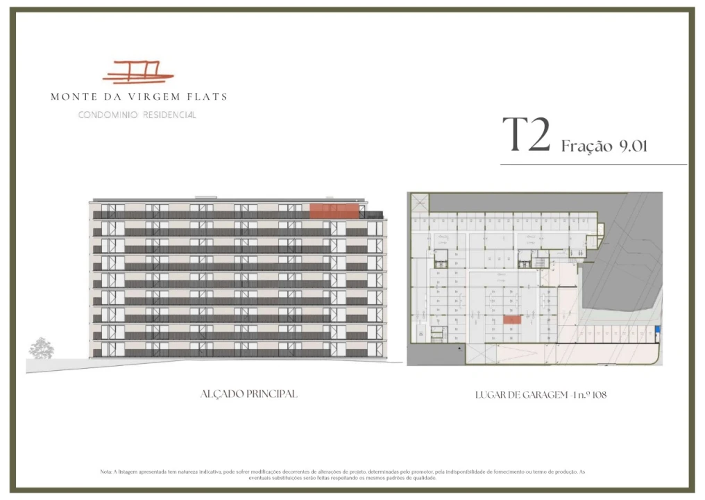 Apartamento T2 para Venda em Vilar de Andorinho Planta 2