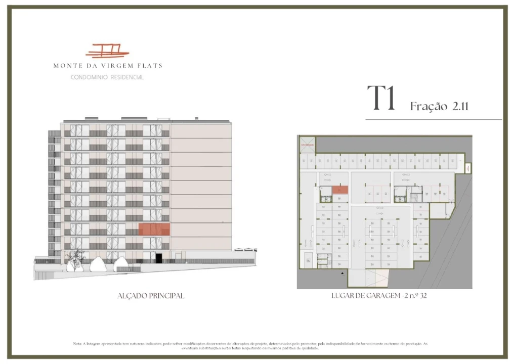 Apartamento T1 para Venda em Vilar de Andorinho Planta 2