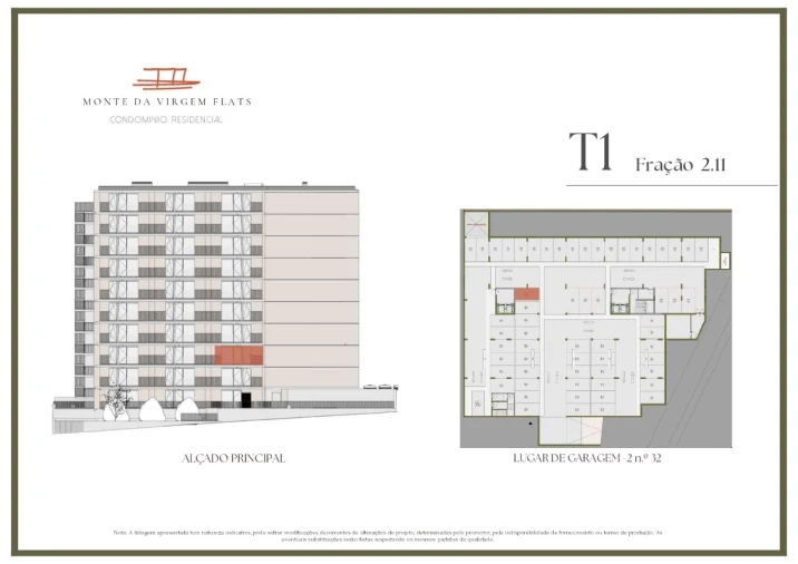 Apartamento T1 para Venda em Vilar de Andorinho Planta 2