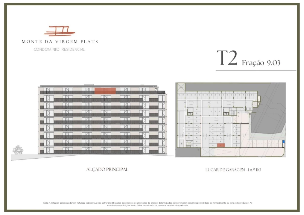 Apartamento T2 para Venda em Vilar de Andorinho Planta 2