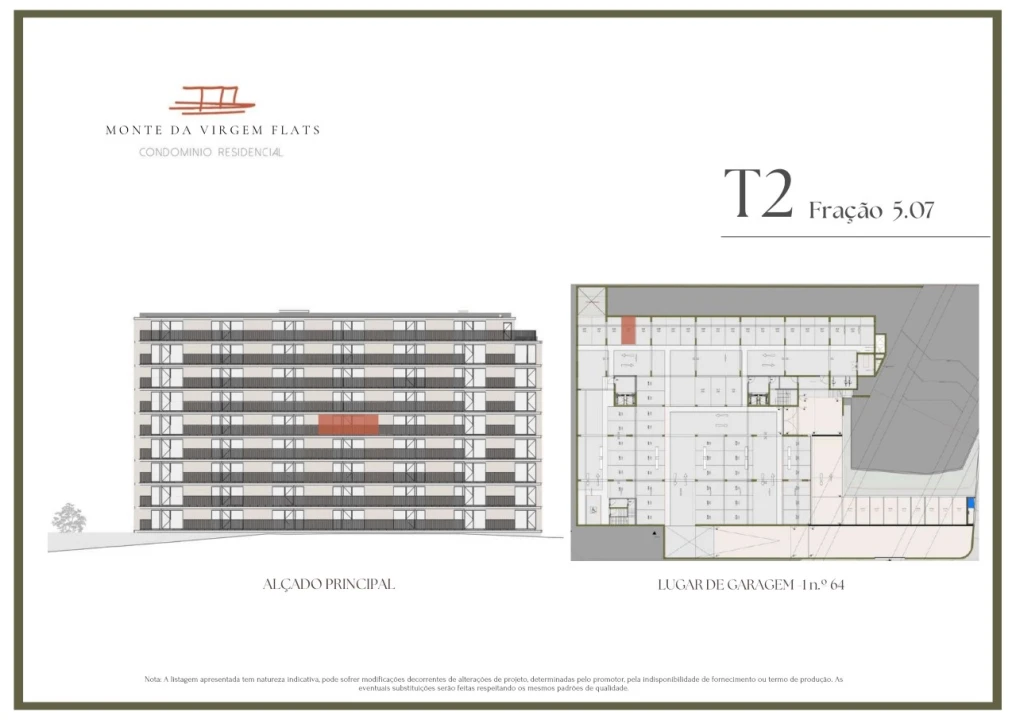 Apartamento T2 para Venda em Vilar de Andorinho Planta 2