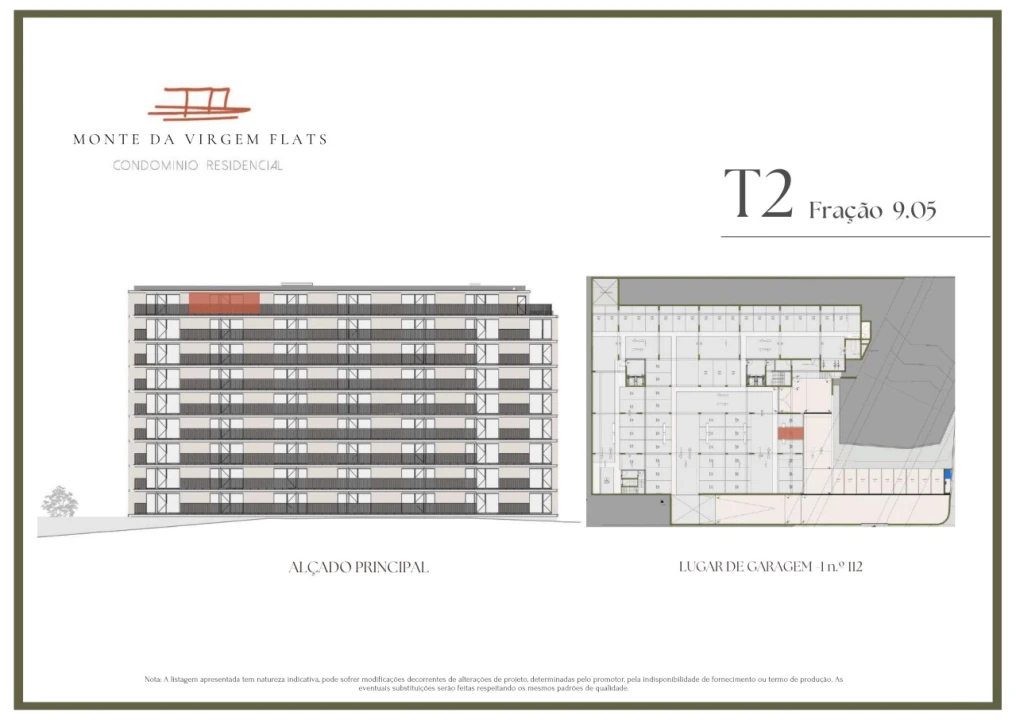 Apartamento T2 para Venda em Vilar de Andorinho Planta 2