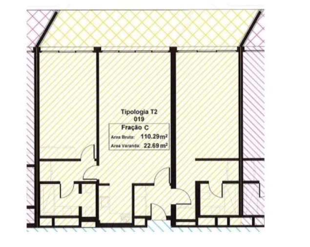 Apartamento T2 para Venda em Alcantara Planta 1