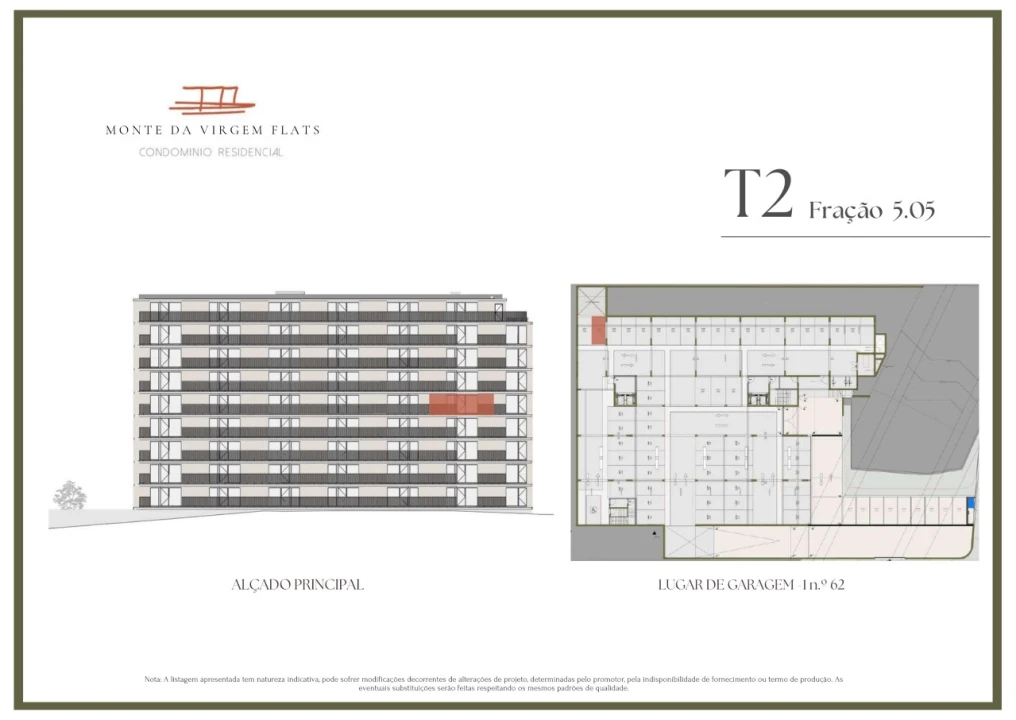 Apartamento T2 para Venda em Vilar de Andorinho Planta 2