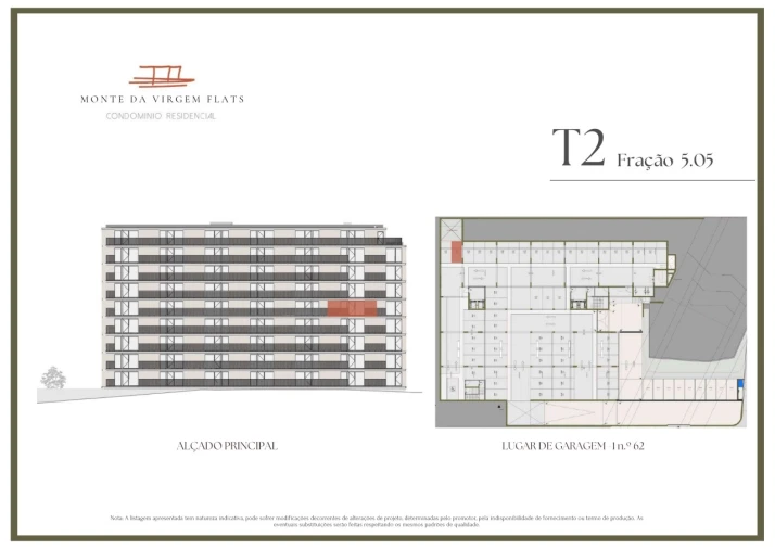 Apartamento T2 para Venda em Vilar de Andorinho Planta 2