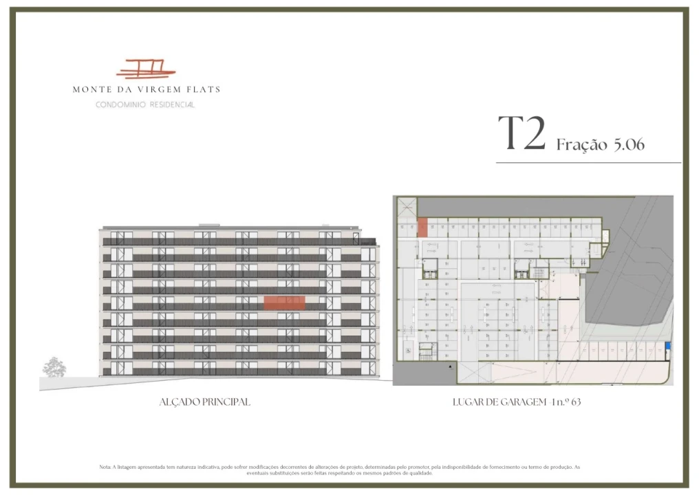 Apartamento T2 para Venda em Vilar de Andorinho Planta 2