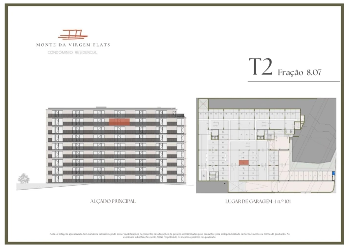 Apartamento T2 para Venda em Vilar de Andorinho Planta 2
