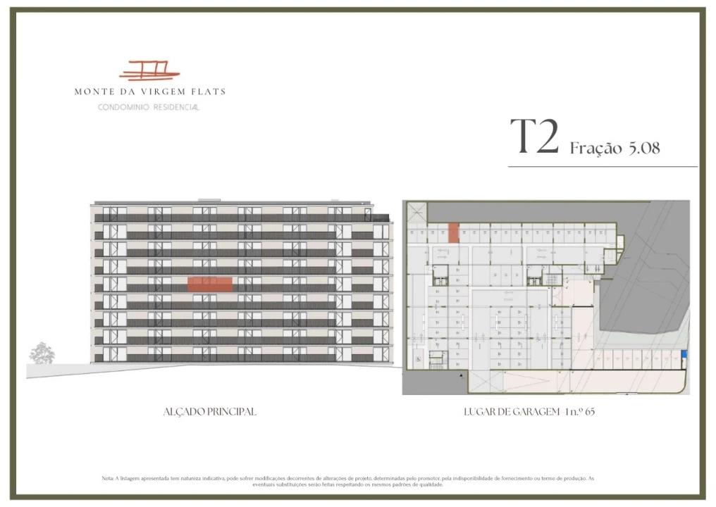 Apartamento T2 para Venda em Vilar de Andorinho Planta 2