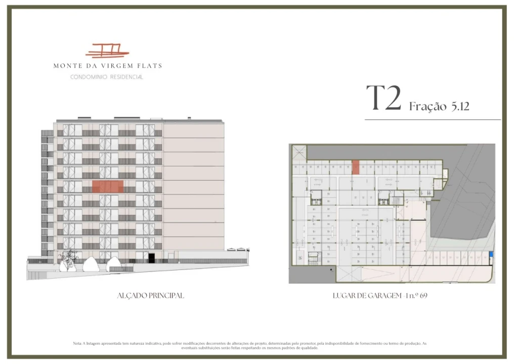 Apartamento T2 para Venda em Vilar de Andorinho Planta 2