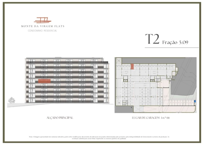 Apartamento T2 para Venda em Vilar de Andorinho Planta 2