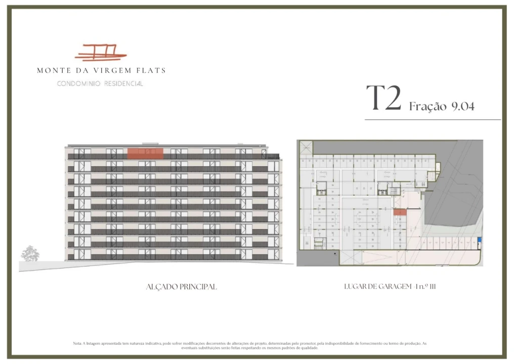 Apartamento T2 para Venda em Vilar de Andorinho Planta 2