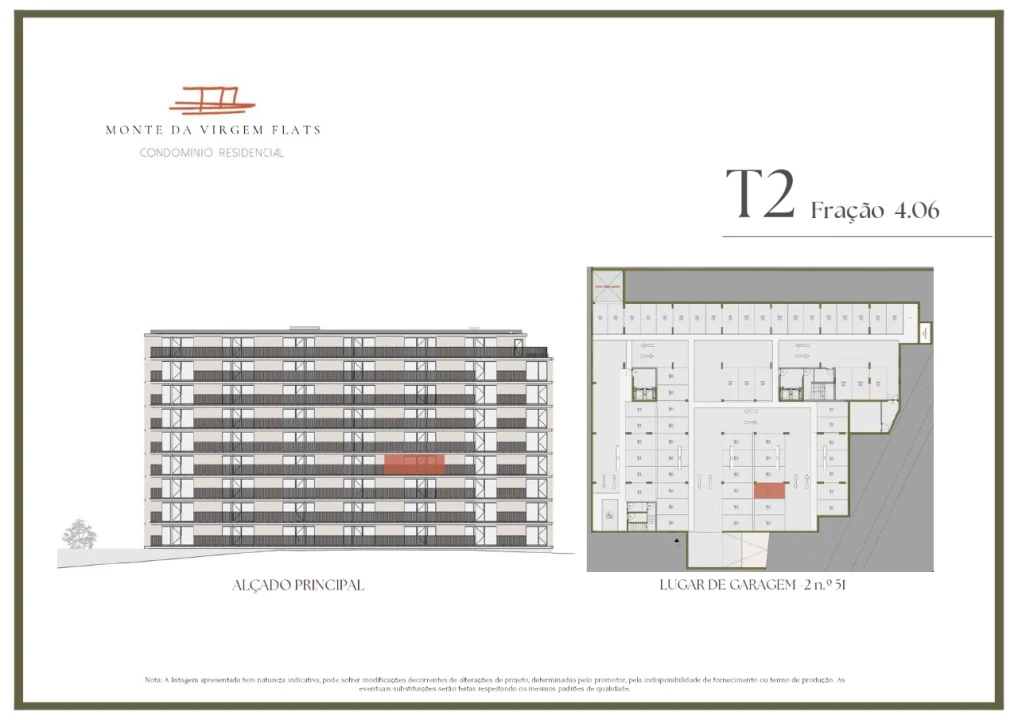 Apartamento T2 para Venda em Vilar de Andorinho Planta 2