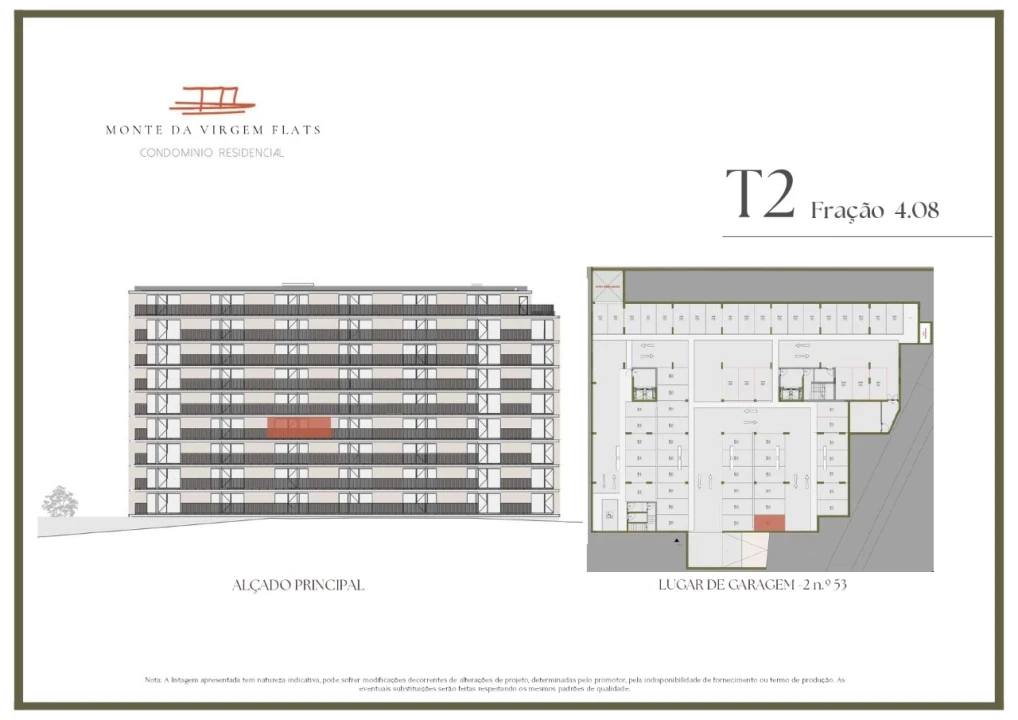 Apartamento T2 para Venda em Vilar de Andorinho Planta 2