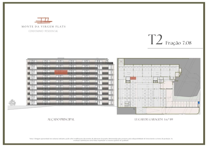 Apartamento T2 para Venda em Vilar de Andorinho Planta 1