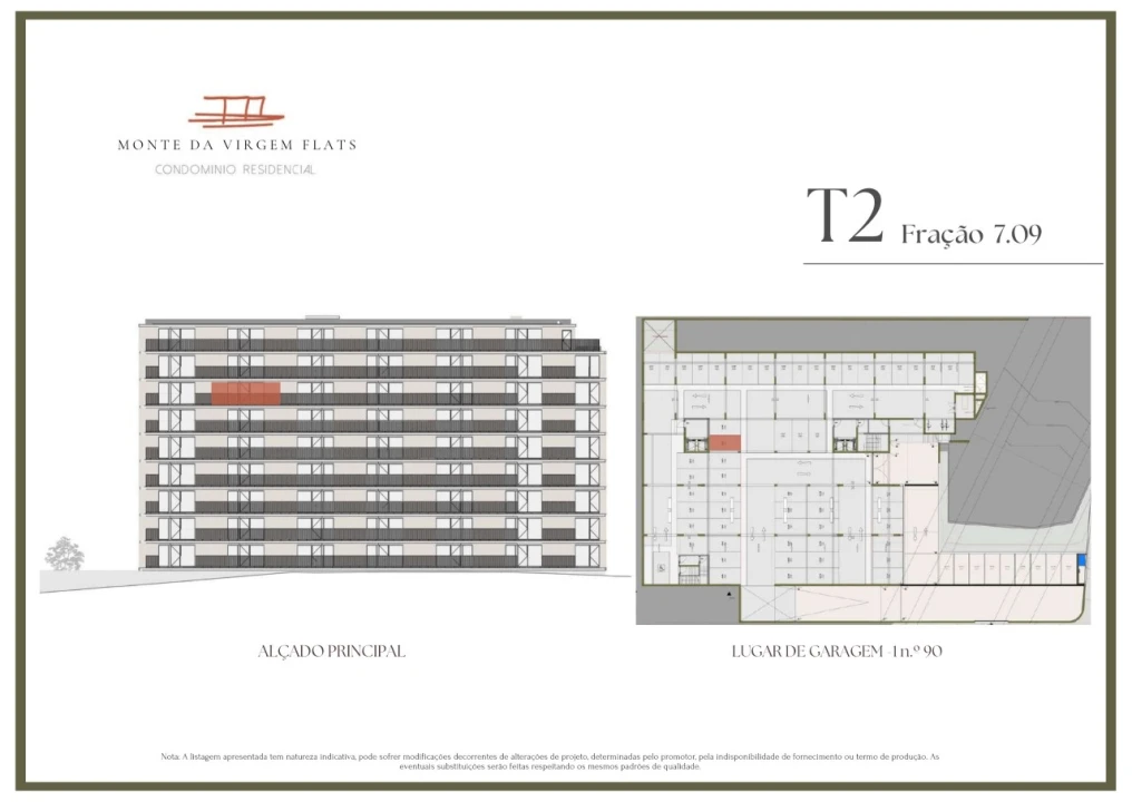 Apartamento T2 para Venda em Vilar de Andorinho Planta 2