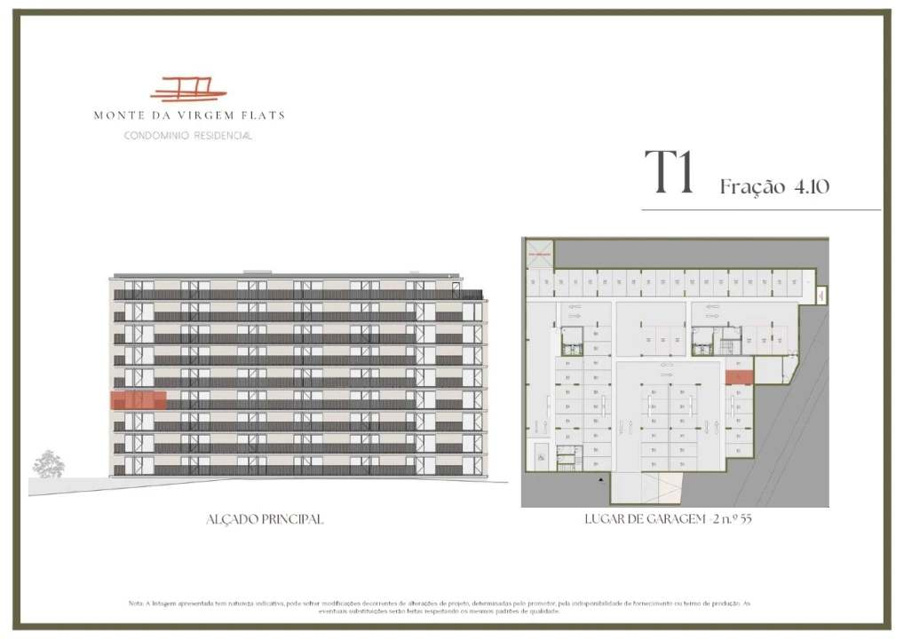 Apartamento T1 para Venda em Vilar de Andorinho Planta 2