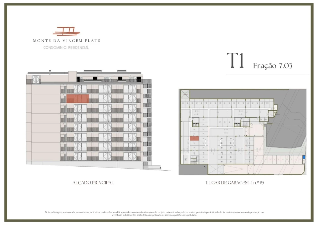 Apartamento T1 para Venda em Vilar de Andorinho Planta 2