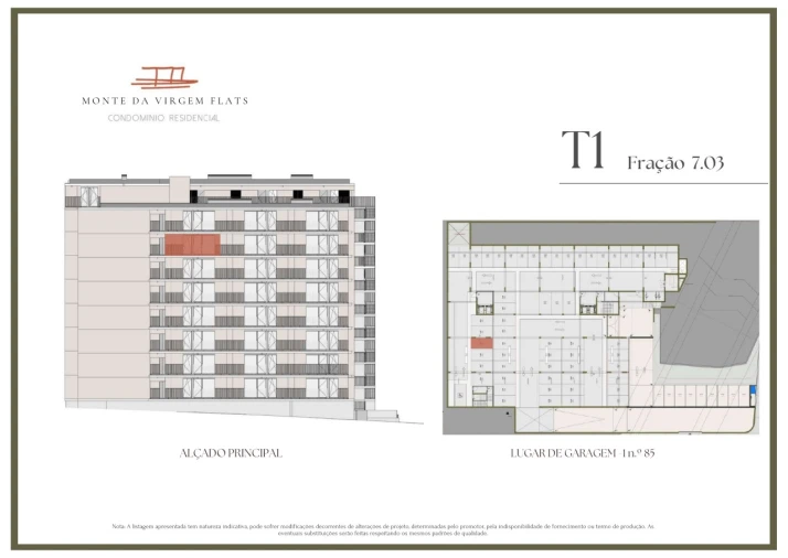 Apartamento T1 para Venda em Vilar de Andorinho Planta 2