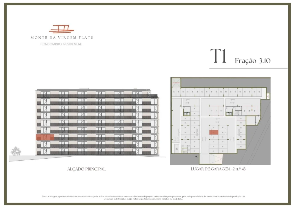 Apartamento T1 para Venda em Vilar de Andorinho Planta 2