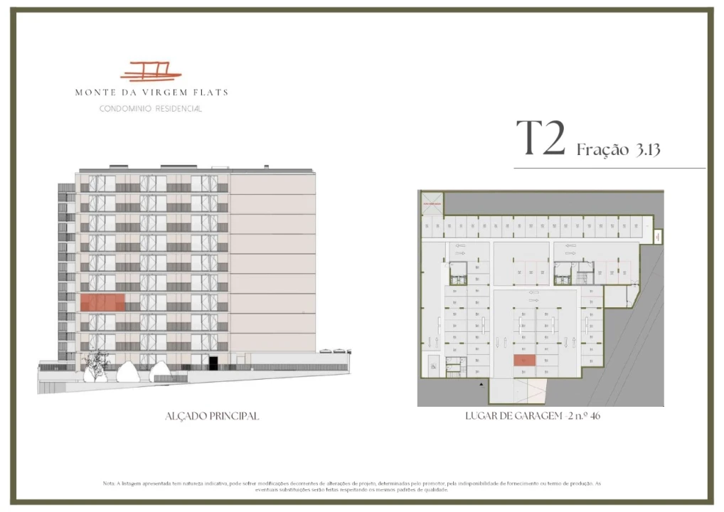 Apartamento T2 para Venda em Vilar de Andorinho Planta 2