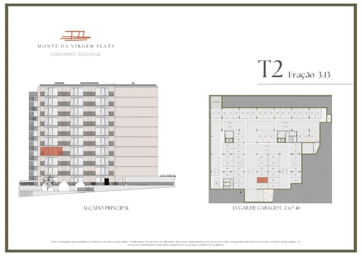 Apartamento T2 para Venda em Vilar de Andorinho Planta 2