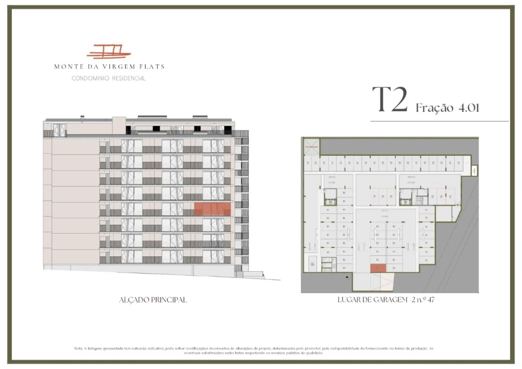 Apartamento T2 para Venda em Vilar de Andorinho Planta 2