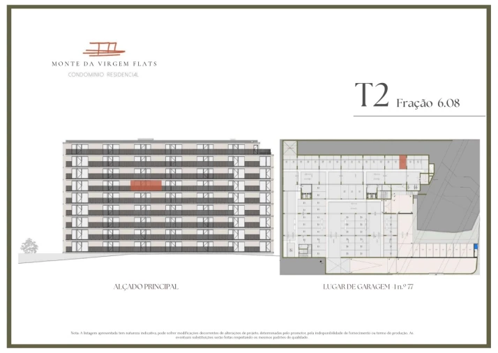 Apartamento T2 para Venda em Vilar de Andorinho Planta 2