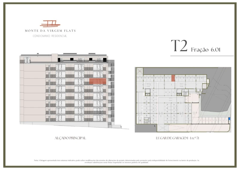 Apartamento T2 para Venda em Vilar de Andorinho Planta 2