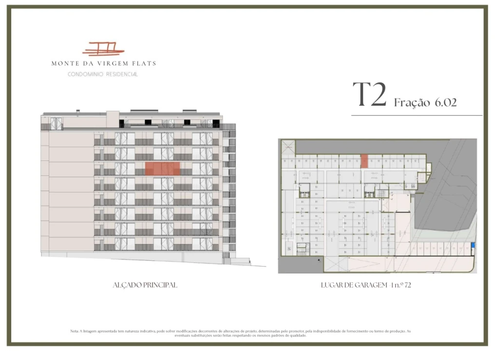 Apartamento T2 para Venda em Vilar de Andorinho Planta 2