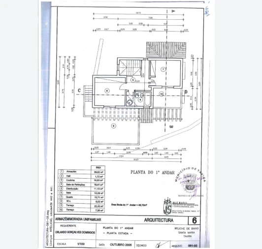 Moradia T2 para Venda em Tavira (Santa Maria e Santiago) Planta 1