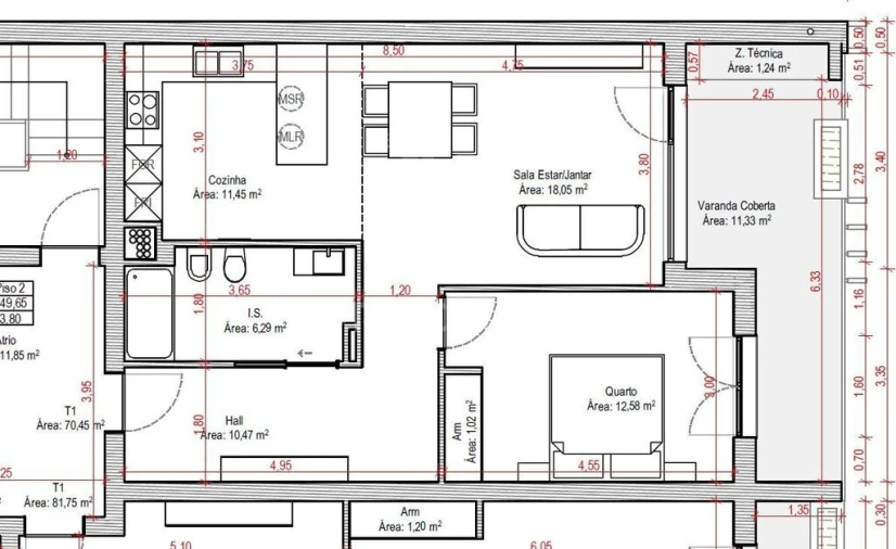 Apartamento T1 para Venda em Fatima Foto 20