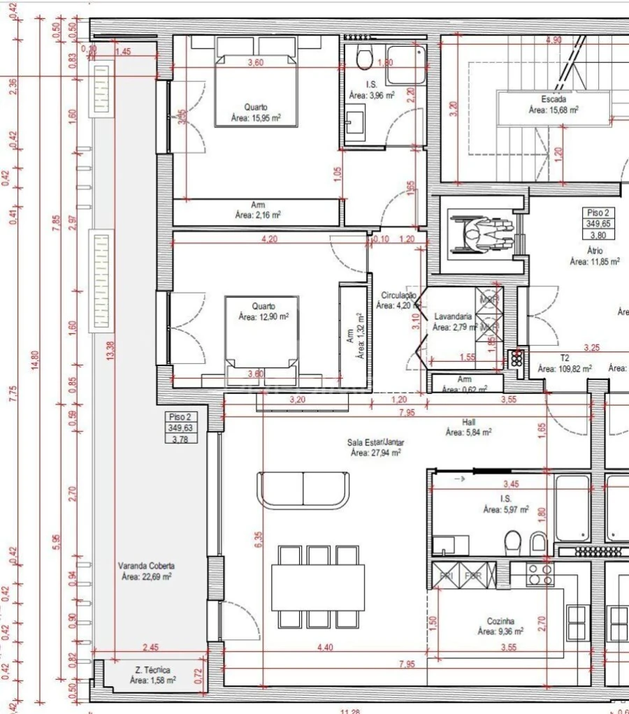 Apartamento T2 para Venda em Fatima Foto 20