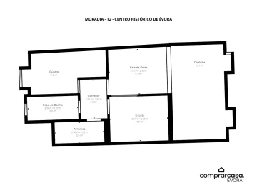 Moradia T2 para Venda em Évora (São Mamede, Sé, São Pedro e Santo Antão)