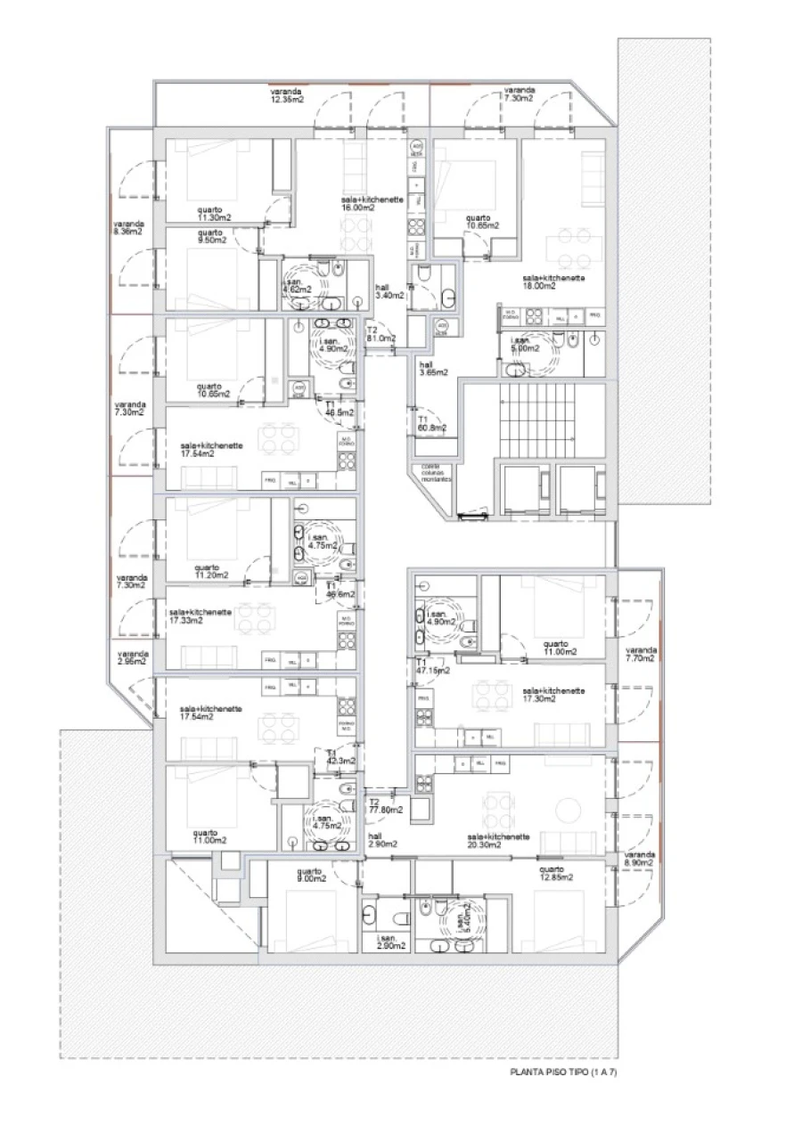Apartamento T2 para Venda em Chafe Planta 1