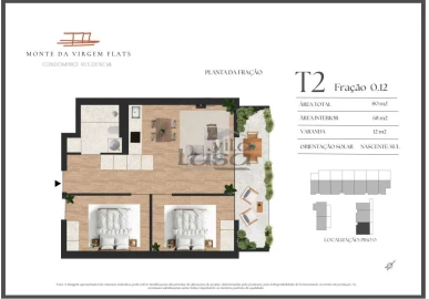 Apartamento T2 para Venda em Vilar de Andorinho